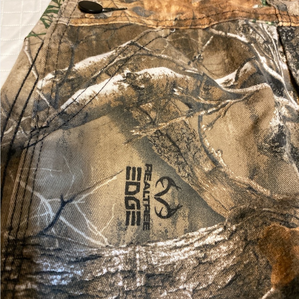 Kids Camo Bib Overalls - Roundhouse brand Realtree-Style Brown/Green size 5 - Picture 2 of 5